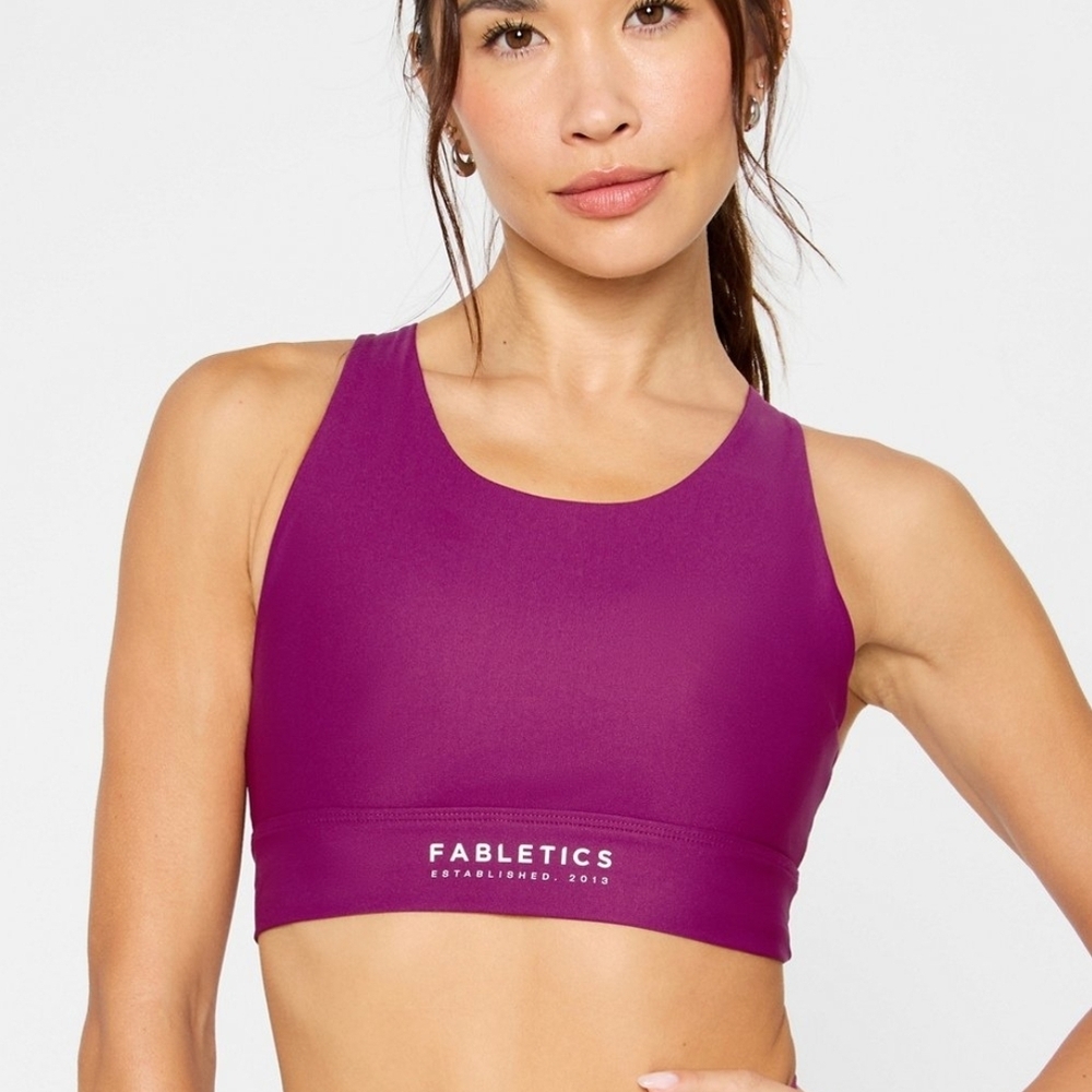 Fabletics Women's Vibrant Magenta Sports Bra